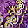 Жилет детский казахский национальный с пуговицей на талии с орнаментами фиолетовый (размеры 28-34), фото 3