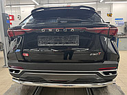 Защита заднего бампера d60 Папа Тюнинг для Omoda C5 2022-