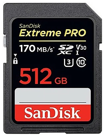 Карта памяти SanDisk EXTREME PRO SD 512GB 170mb/s