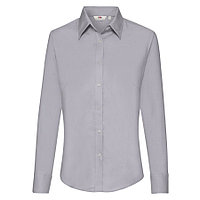 Рубашка женская LONG SLEEVE OXFORD SHIRT LADY-FIT 135, Серый, L, 650020.OC L