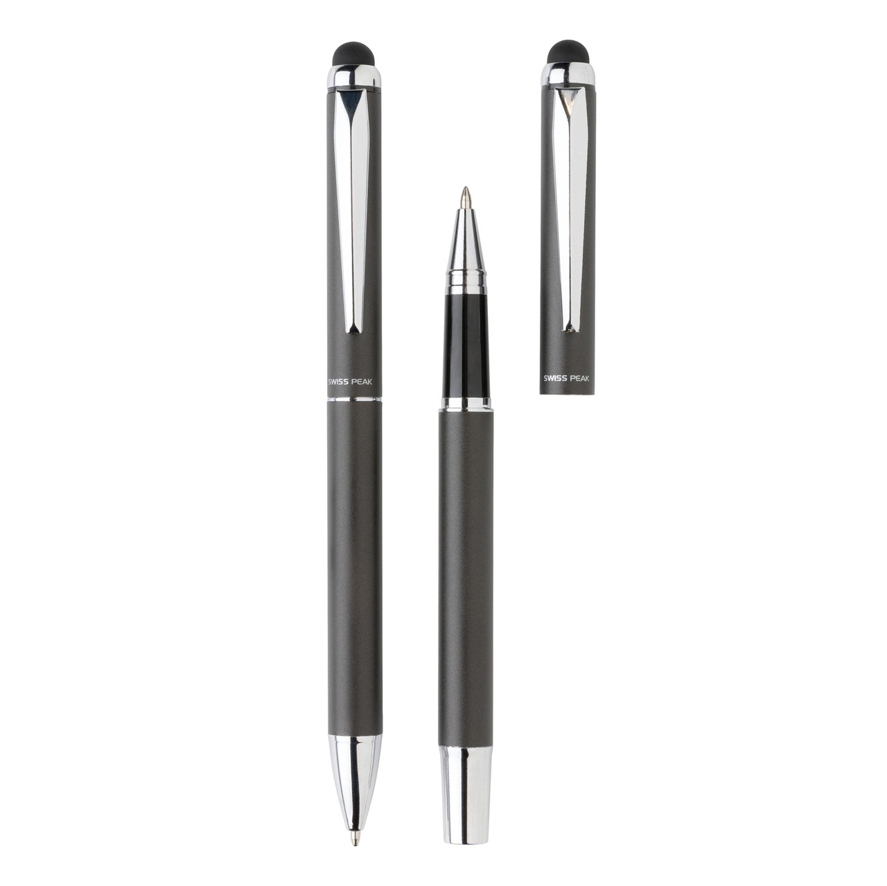 Набор ручек Swiss Peak Deluxe в чехле, черный; , , высота 14,5 см., диаметр 1,1 см., P611.011 - фото 3 - id-p107116716