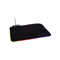 Игровой коврик для мыши с RGB-подсветкой, черный; , Длина 36,1 см., ширина 0,3 см., высота 26,3 см., диаметр 0