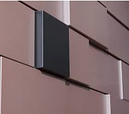 Панели фасадные, перфорированные, линеарные из металла -черный, оцинковка, нерж. Фасадные кассеты. line panel., фото 2