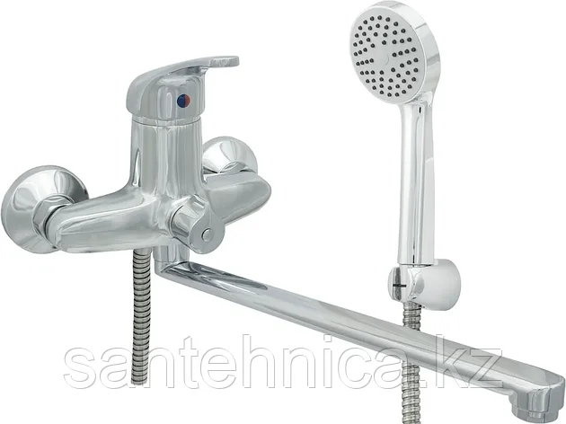 Смеситель для ванны ЦС-СМ 300-4 одноручный плоский излив 35 мм ЭКО, фото 2