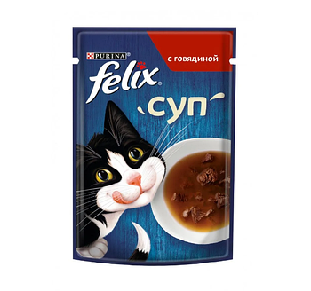 Felix для кошек суп с треской, 48гр
