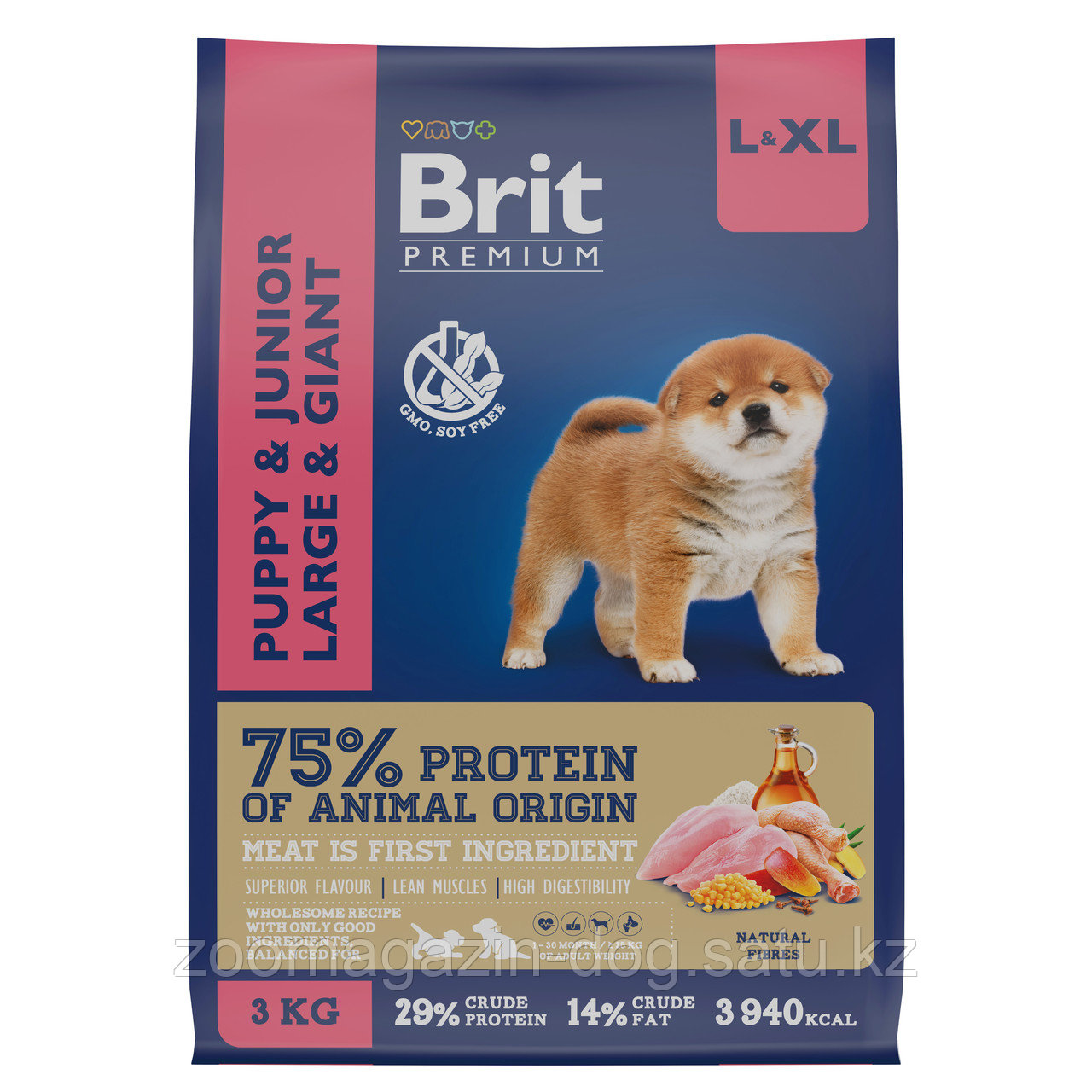 Brit Premium LARGE/GIANT PUPPY&JUNIOR CHICKEN для щенков гигантских пород с курицей, 3кг