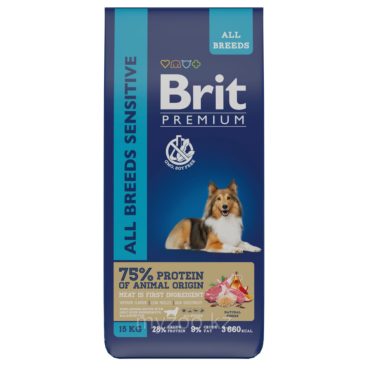 Brit Premium SENSITIVE Lamb&Turkey для собак с чувствительным пищеварением с ягненком и индейкой, 15кг
