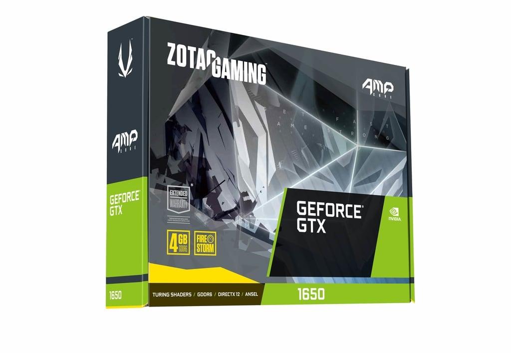 Видеокарта ZOTAC GAMING GTX 1650 AMP Core [ZT-T16520J-10L], 4 GB ,SVGA PCI Express, DVI/HDMI/DP, GDDR6/128bit, - фото 1 - id-p106245739