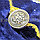 Жилет детский казахский национальный с пуговицей на талии синяя с золотым орнаментом (размеры 28-34), фото 5