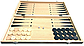 Шахмат шашки нарды деревянный магнитный 39см х 39см W7704, фото 2