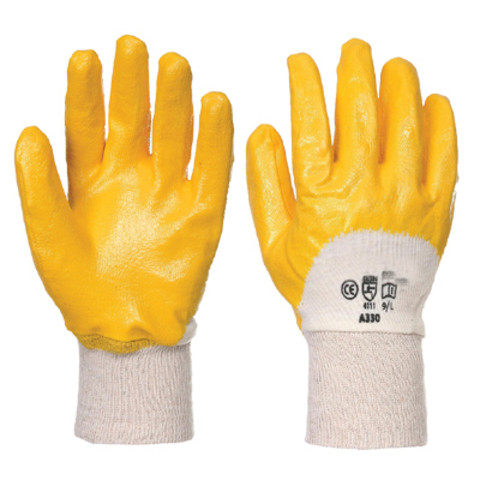 Перчатки нитриловые желтые - фото 1 - id-p107131219