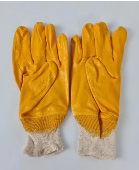 Перчатки нитриловые желтые - фото 2 - id-p107131219