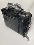 Мужская сумка-портфель из кожи "Bond Non". Высота 29 см. ширина 39 см, глубина 8 см., фото 8