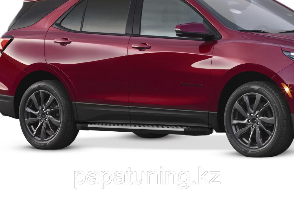 Порог-площадка Bmw-Style Rival + комплект крепежа Chevrolet Equinox 2020- - фото 1 - id-p107132285