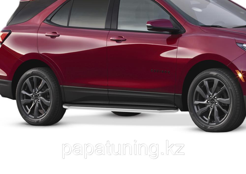 Порог-площадка Premium A173ALP + комплект крепежа Rival Chevrolet Equinox 2020-