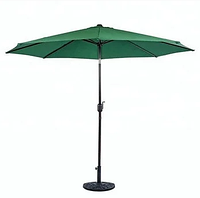 Зонт пляжный круглый (ZT-BP2072) зеленый с утяжелителем-подствакой