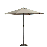 Зонт пляжный круглый (ZT-BP2072) бежевый с утяжелителем-подставкой