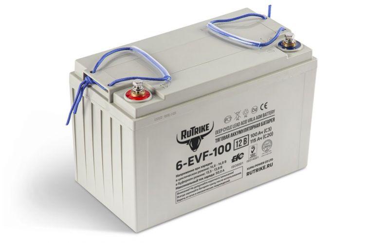 Тяговый аккумулятор RuTrike 6-EVF-100 (12V100A/H C3): тяговые ...