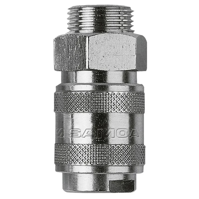 Автоматическая быстроразъемная муфта с наружной резьбой 1/4". Соединительная резьба 1/2" BSP (M)