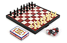 Шахматы магнитные 4 в 1 (шахматы,шашки,нарды,карты) 25*13*3,5см, фото 2