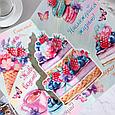 Сложнотехническая открытка  «С Днем рождения! - 16» мороженное из цветов, торт, 12,5 х 17,5 см, фото 3