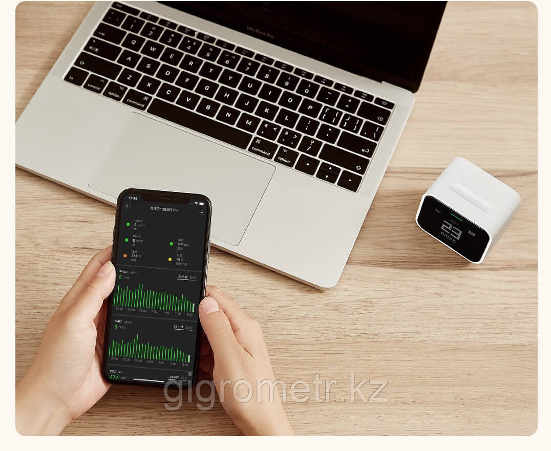 Анализатор качества воздуха Xiaomi Qingping Air Detector Lite CGDN1 - фото 7 - id-p107140646