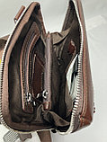 Мужская сумка через плечо из натуральной кожи "Bond Non". Высота 23 см, ширина 19 см, глубина 4 см., фото 2