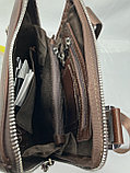 Мужская сумка через плечо из натуральной кожи "Bond Non". Высота 23 см, ширина 19 см, глубина 4 см., фото 7