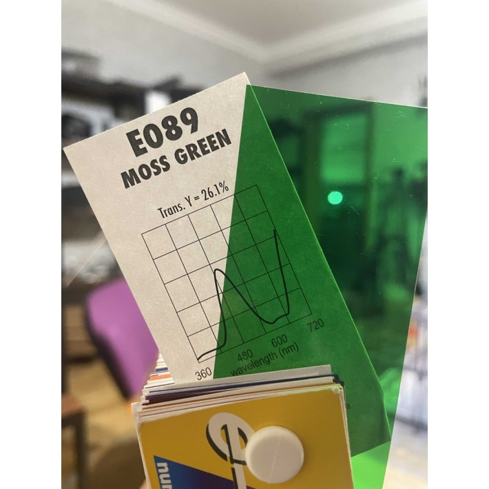 Светофильтр зеленый Rosco E089 MOSS GREEN - фото 1 - id-p106879186