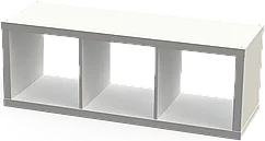 Стеллаж /навесная полка ФОРА 3 (FÖRA 3 ) белый, 112х38х41 см