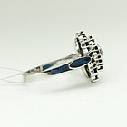 Кольцо из серебра с природным богемским гранатом - размер 18, фото 4