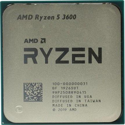 Процессор AMD Ryzen 5 3600 3,6Гц (4,2ГГц Turbo), AM4, 7nm, 6/12, L2 3Mb, L3 32Mb, 65W, OEM, фото 2