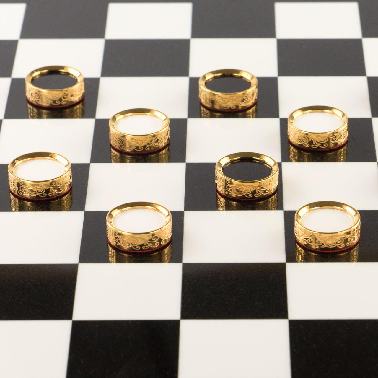 Подарочный набор шахматы и шашки "Царские" из лазурита 121085 - фото 7 - id-p82549092