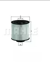 Фильтр топливный HENGST E52KPD36(KX 67/2D)