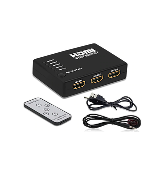 Разветвитель HDMI на 5 входов с пультом / Switch HDMI 5 in1 + IR