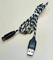 USB Data cabel Dos-gold арт:2324, microUSB,100см, ткань, без упаковки