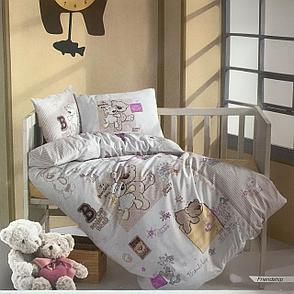 Детский комплект постельного белья ранфорс Clasy Турция, фото 2