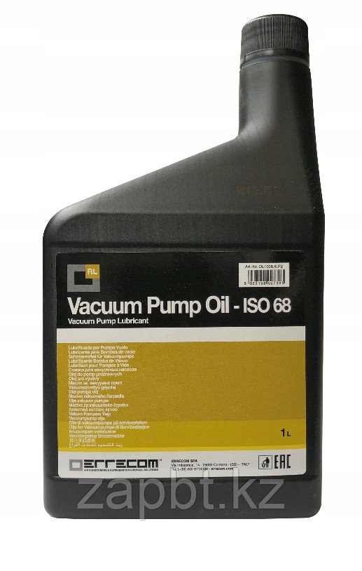 Масло для вакуумных насосов LIBR.VACUUM PUMPS 68 (1л) ERRECOM
