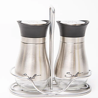 Набор для специй погружной из нержавеющей стал и и стекла (соль, перец)