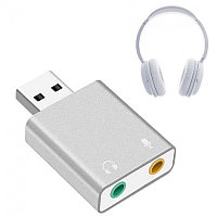 Внешняя звуковая карта Адаптер (переходник) USB to Sound Card Арт.6046