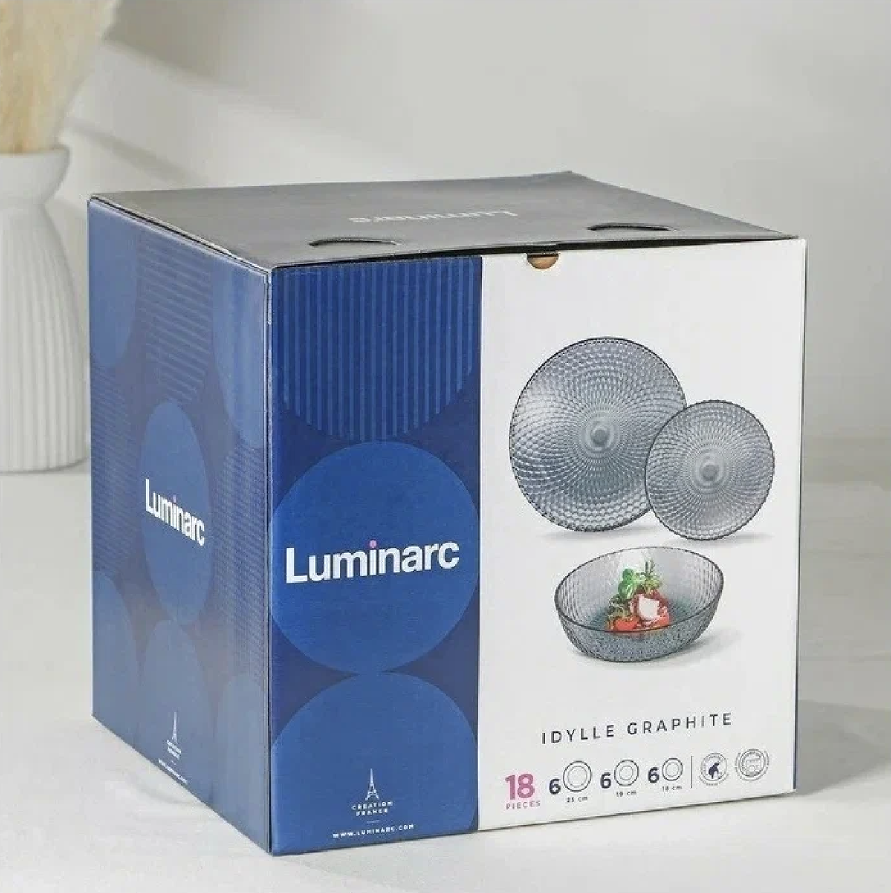 Столовый сервиз Luminarc Idylle Graphit 18 предм. (O0207) - фото 3 - id-p107147111