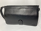 Мужская сумка-барсетка из кожи "Bond Non". Высота 16.5 см, ширина 26 см, глубина 8.5 см., фото 2