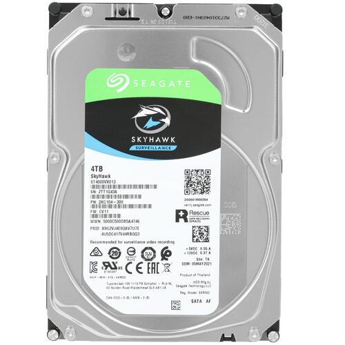 HDD 4Tb Seagate SkyHawk Surveillance SATA3 3.5" 256Mb ST4000VX013 - фото 1 - id-p74446681