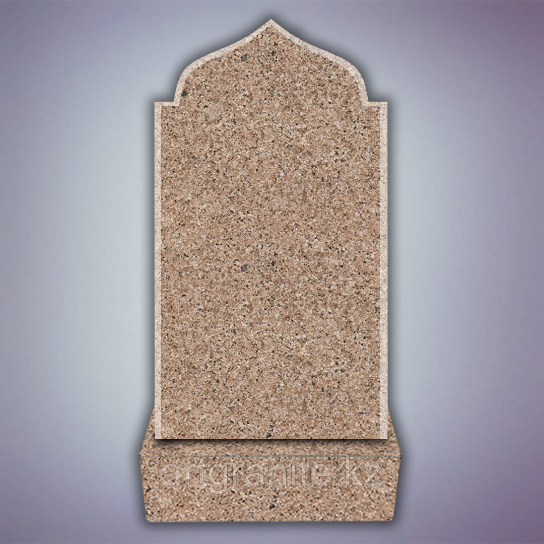 Памятник из Куртинского гранита, мусульманский, коричневый - фото 1 - id-p107147879