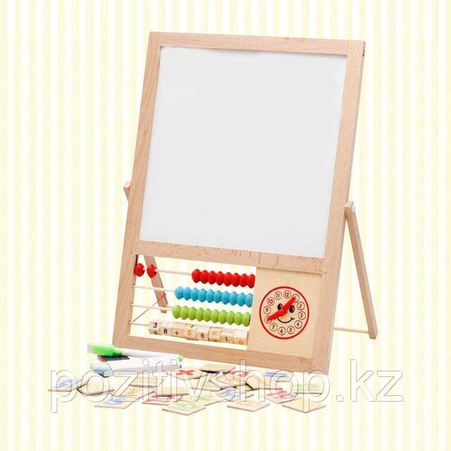 Доска обучающая двухсторонняя со счетами MWZ7018