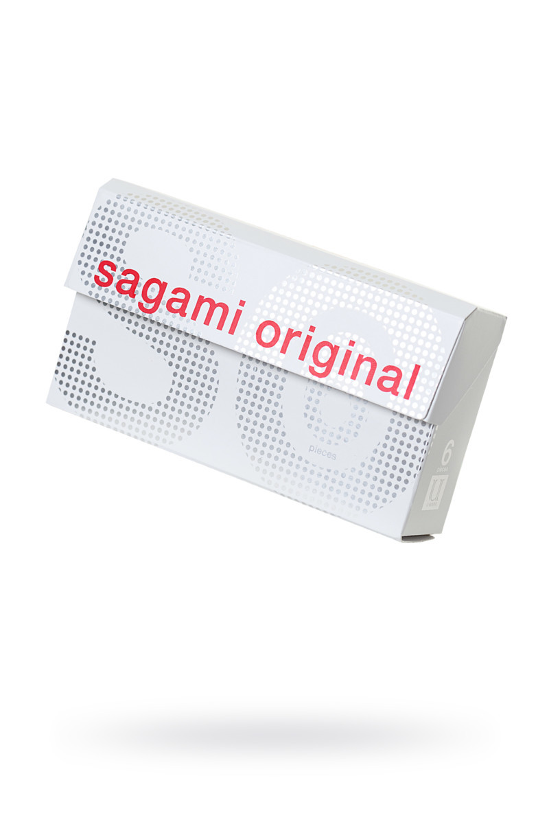 Презервативы Sagami, original 0.02, полиуретан, ультратонкие, 6 шт.
