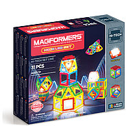 Магнитный конструктор MAGFORMERS Neon Led set 31 дет.