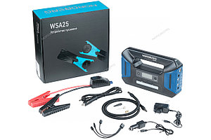 Устройство пусковое портативное 5/12/15V с компрессором, емкость 25 Aч WSA25