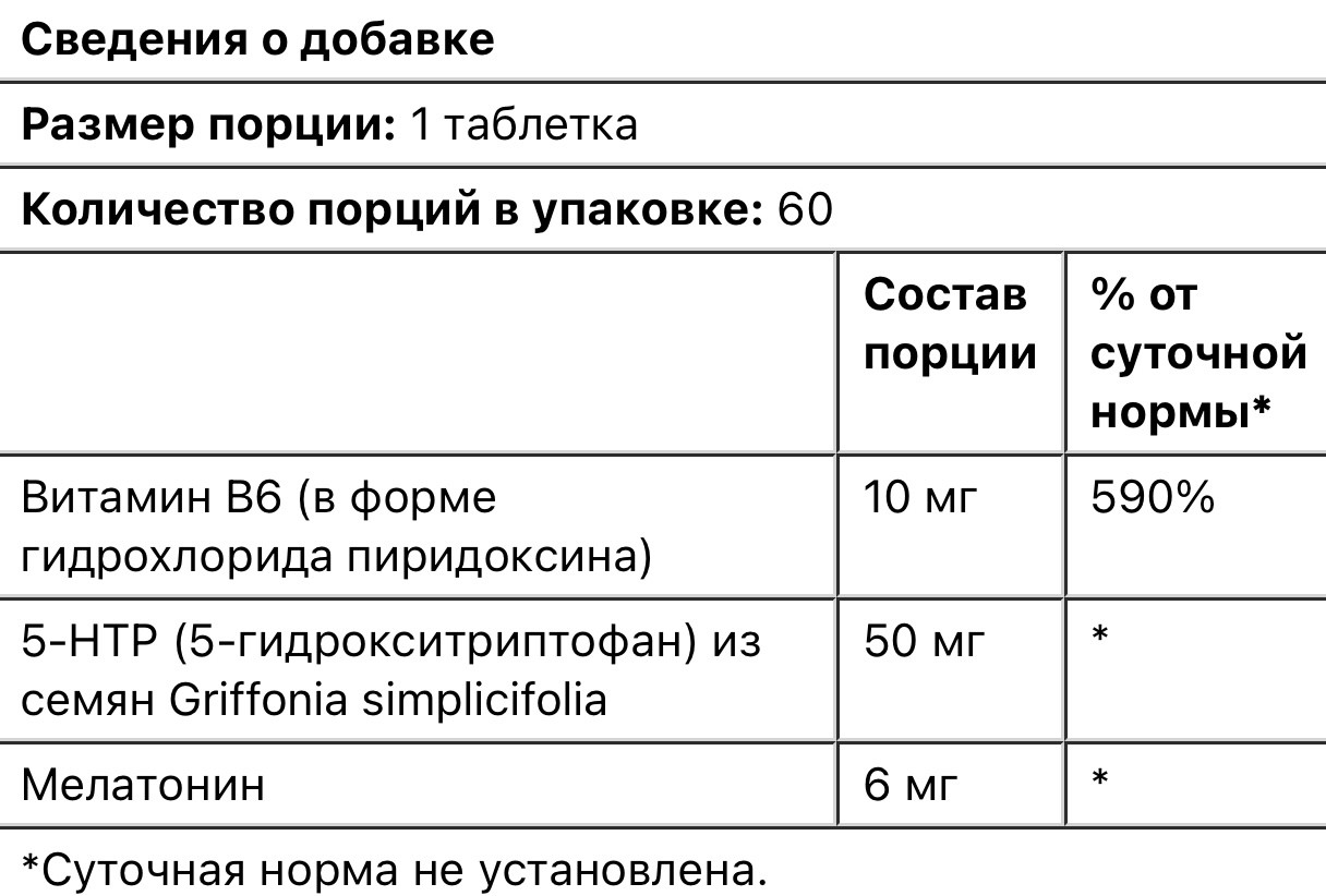 Natrol мелатонин + 5htp, улучшенный сон, 60 двухслойных таблеток - фото 4 - id-p107157543