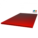 Сотовый поликарбонат ULTRAMARIN, цвет красный, размер 2100x6000 мм, толщина 4 мм, фото 4